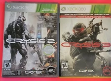 Crysis 2 & 3 (Microsoft Xbox 360, 2011) (CIB) (Tested)