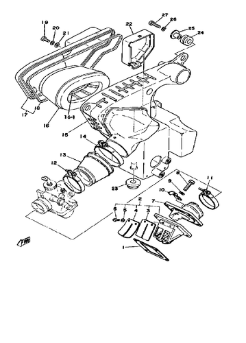 YAMAHA Dt175 Enduro , REED VALVE Gaskets, set of 2. '78-'81, (dt175-8) - Picture 2 of 2