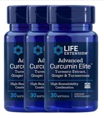 Advanced Curcumin Elite  Turmeric Extract, Ginger & Turmerones 30 softgels