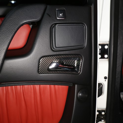 Fit For Benz G Class W463 2007-2010 Carbon Car Interior Door Handle Bowl Cover - Picture 7 of 10