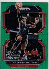 2022 Panini WNBA Prizm Green Refractor #83 Cheyenne Parker
