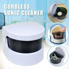 Compact Cleaner Case Ultrasonic Bath Cordless Denture Cleaning Battery Operated