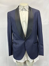 Brunello Cucinelli Solid Navy Tuxedo Jacket 1-Bt Sz EU 50 / US 40
