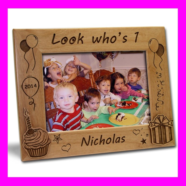 first birthday photo frame personalized