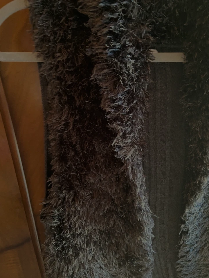 Chaleco tejido acanalado de piel sintética Indigo Great Northwest gris/negro 2XL Foto 3 de 4