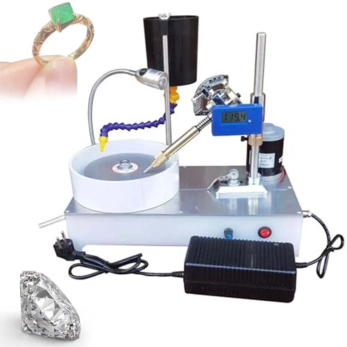 2800RPM Digital Gem Grinding Faceting Machine Jewelry Polisher Flat Grinder 120W - Picture 1 of 18