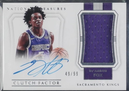 ☄️1/1 De'Aaron Fox Printing Plate National Treasures 👀📈🔥 | eBay