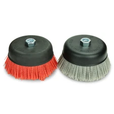 BHA 6" Nylon Wire Cup Brush with 5/8"-11 Arbor for Grinder, Buffer or Polisher