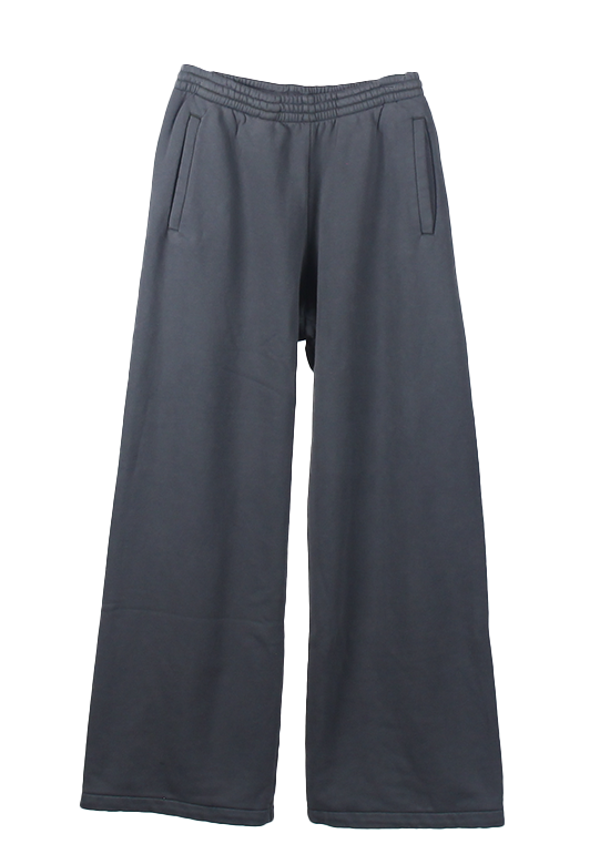 UNRELEASED YZY GAP WIDE LEG FLEECE PANTS (DARK GREY - X UNRELEASED YZY GAP WIDE LEG FLEECE PANTS (DARK GREY - X