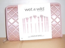 WET N WILD 10 PIECE PRO LINE BRUSH SET  LIMITED EDITION BRUSH CASE / NEW
