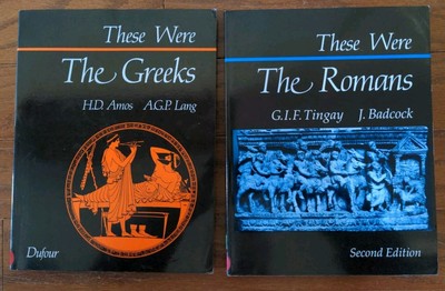Lot of 2- These Were The Romans, Greeks Homeschool