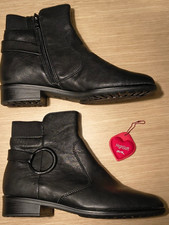 STIVALETTO DONNA "ARA" - PELLE MORBIDA - NERO -  39,5/40  EU - NUOVO CON SCATOLA