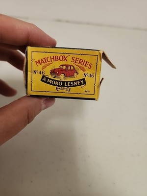 Vintage Matchbox Moko Lesney No. 46 Morris Minor W/ Original Box