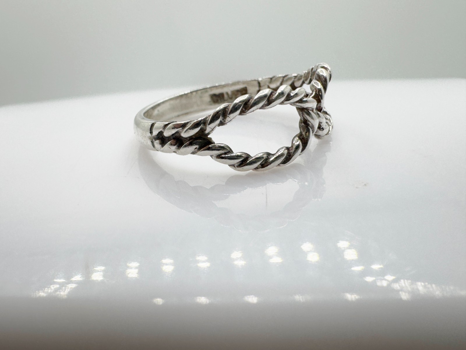 VINTAGE SOLID SILVER INFINITY ROPE FRONT CELTIC S… - image 2