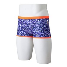 Mizuno Training Swim Short Spats Reversible Neon Sequins Design Violet 2025SS