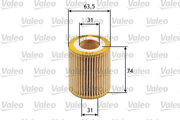Valeo ÖLfilter 586510 FüR Alfa Romeo Cadillac Passend FüR Fiat Opel Saab-image