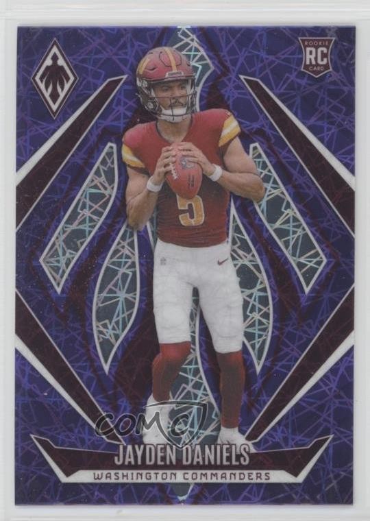 2024 Panini Phoenix Rookies Purple Lazer Jayden Daniels #198 Rookie RC 0gx2