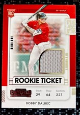 2021 Panini Contenders - Rookie Ticket Jersey Bobby Dalbec #RTJ-BD - Red Sox