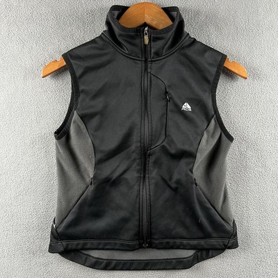 Nike ACG Vest Womens Small Black Full Zip Hiking Mountain Fleece Lined Gorpcore