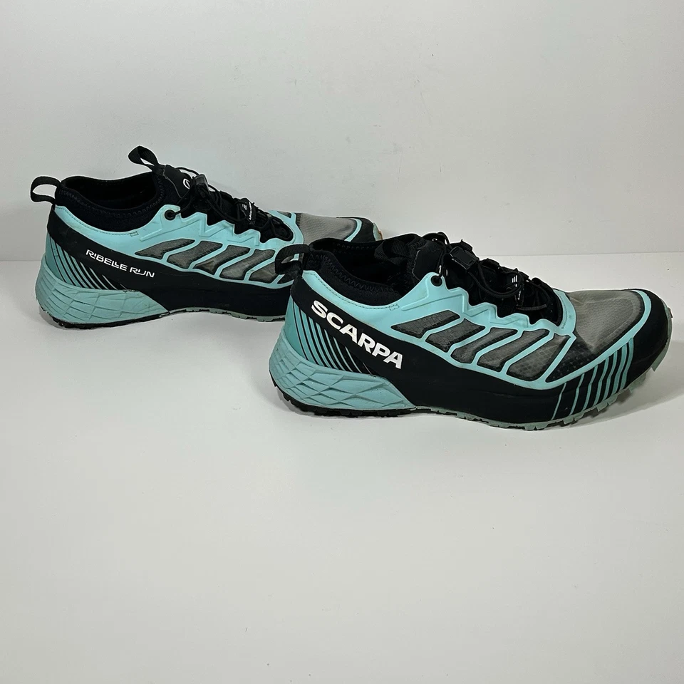 Zapatos Scarpa Mujer 7.5 Hombre 6.5 Ribelle Run Azul Trail Running Tenis Cordón Foto 3 de 4