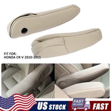 Fits 2010-2011 Honda CR-V CRV Leather Front Seat Armrest Replacement Cover Beige