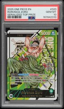 2025 ONE PIECE PROMOS 020 RORONOA ZORO 205/600 PSA 10