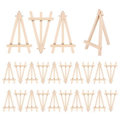 24 Stück Holz Display Staffelei Holzstaffeleien Set für Gemälde Basteln klein2325