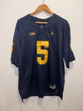 Michigan Wolverines Jabrill Peppers #5 Jordan Football Jersey Mens 2XL NCAA Blue
