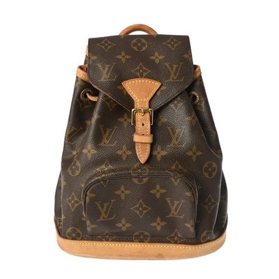 Louis Vuitton Mini Montsouris M51137 Backpack Monogram Canvas Brown #WB3003