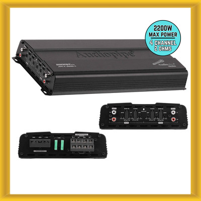 Audiopipe APLX-2200.4 2200W Full Range 4-channel 2 Ohms Car Amplifier Class D