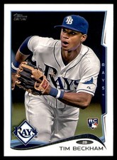 2014 Topps Mini Parallel #605 Tim Beckham RC - Tampa Bay Rays