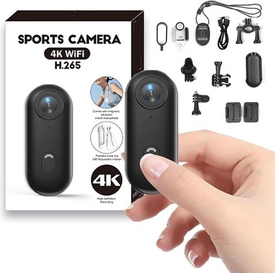 4K Mini Kamera 360 Drehbar Magnetisch Kompakt Bodycam
