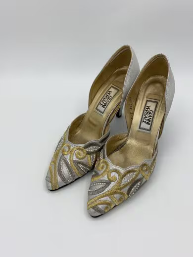 GIANNI VERSACE/Pumps/Size 35/SLV/Embroidery thumbnail 2