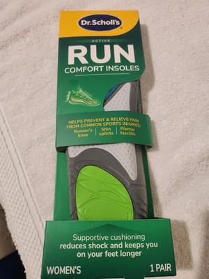 Dr. Scholls Active Run Comfort Insoles, women's. NEW