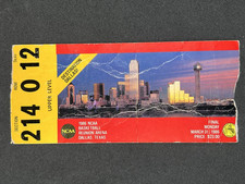 1986 NCAA College Basketball Tournament Finals Ticket - Louisville vs. Duke