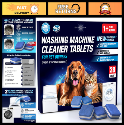 #ad #ad Washing Machine Cleaner Tablets 28 Pack Deep Clean Front Top Load Washers Pe $35.99