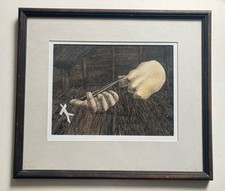 Vintage Lars Stenberg Painting ?Games We Played? Glasgow 1980s Gallery Label