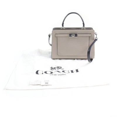 COACH / ハンドバッグ/レザー/GRY/C8210 COACH C8210 Lane Carry All Color Block 2way Leather Hand Shoulder