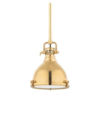 Hudson Valley Lighting Pelham 2212-AGB Pendant Aged Brass 14in