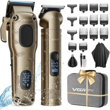 Vgrpro Men's Grooming Kit - Complete Hair Clipper & Trimmer Set with Accessories