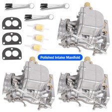 3xcarburetor Polished For Stromberg 97 Style Speedway 9-super-7 Natural 2-bbl 3xcarburetor Polished For Stromberg 97 Style Speedway 9-super-7 Natural 2-bbl
