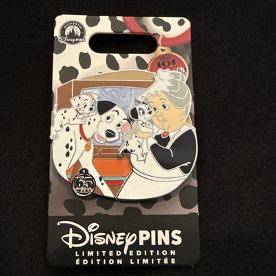 2026 Disney Parks 101 Dalmatians 65th Anniversary Nanny Pongo Patch Pin LE 4300.