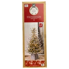 Member's Mark 4.5' Snowy Georgia 300 Warm White LED Pre-Lit Topiary