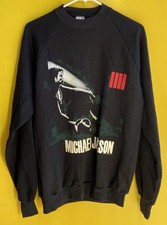 MICHAEL JACKSON 1988 Vintage Original Concert Tour Sweatshirt Black L JACKSONS 5