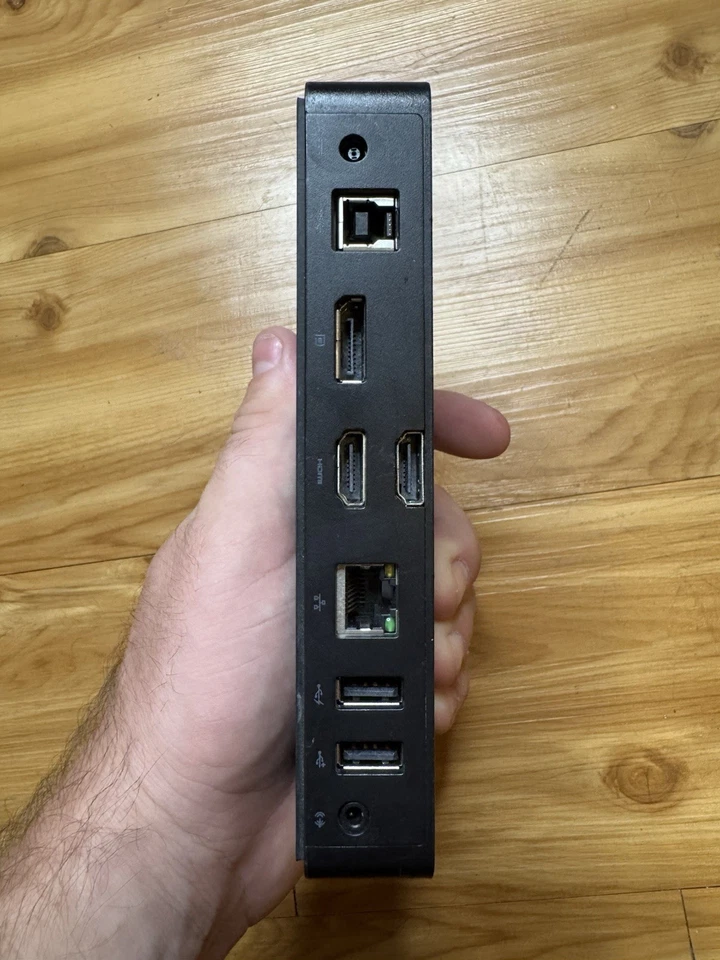 Estación de acoplamiento Dell USB 3.0 Ultra HD/4K triple pantalla D3100 estación negra solamente Foto 3 de 4