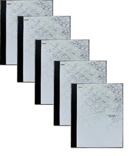 5 folder Mead Five Star Portfolio 2 pocket paper folder with prongs. 5 set