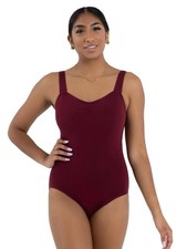 Capezio Violet Princess Tank Leotard with Pinched Front Size Adult Medium