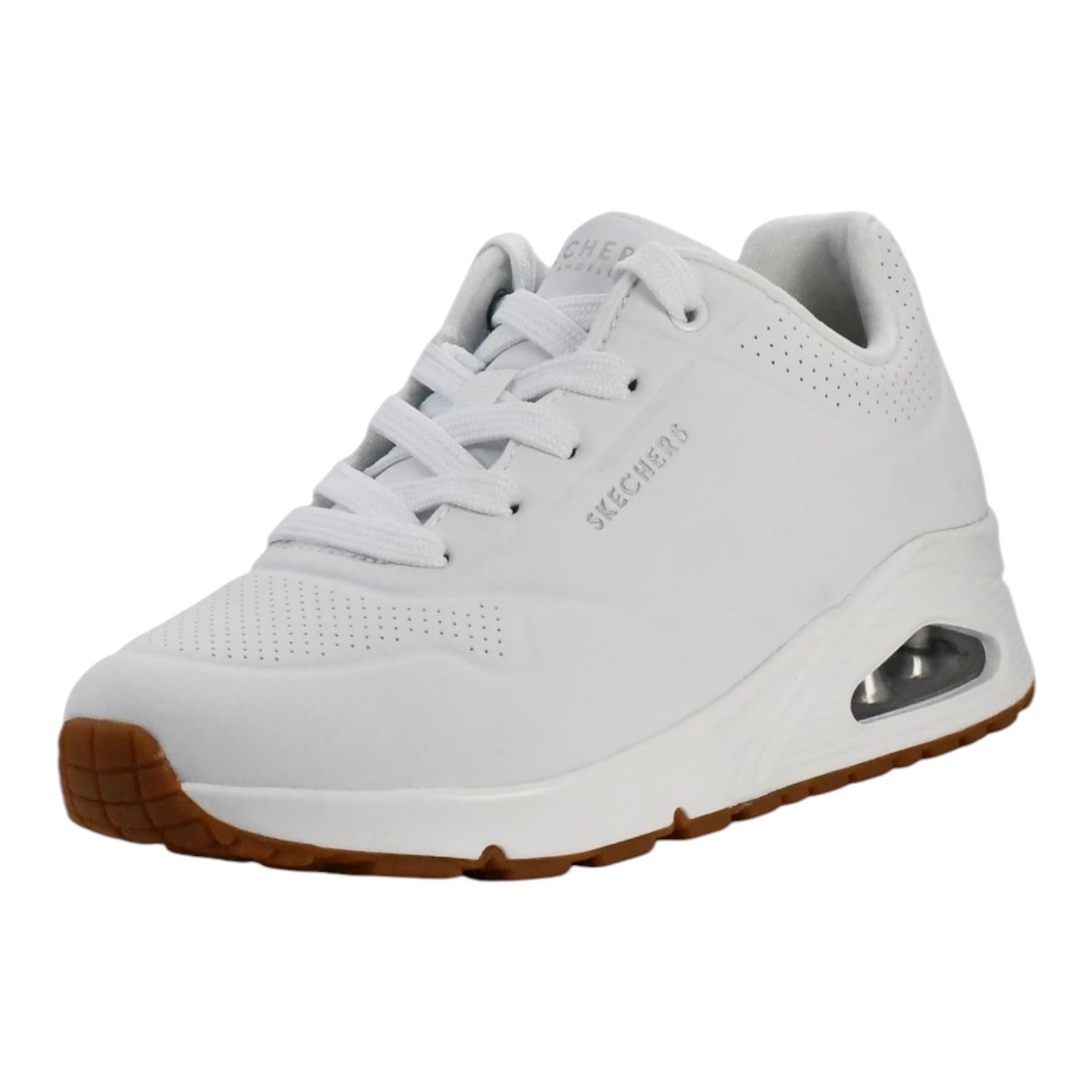 White Wide Fit Memory Foam Size 6.5