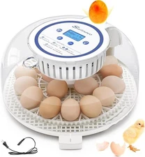 Sailnovo Egg Incubator for 18 Eggs Automatic Egg Turner Digital Temperature