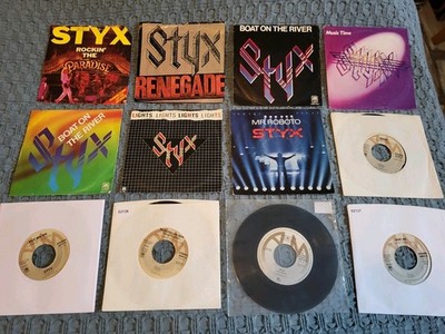 20 x Styx Vinyl Single Sammlung Konvolut